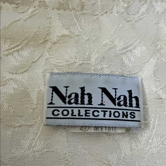 Vintage Nah Nah Collections Cream Lace Blouse Jacket Scalloped Collar 80s - Picture 2 of 6